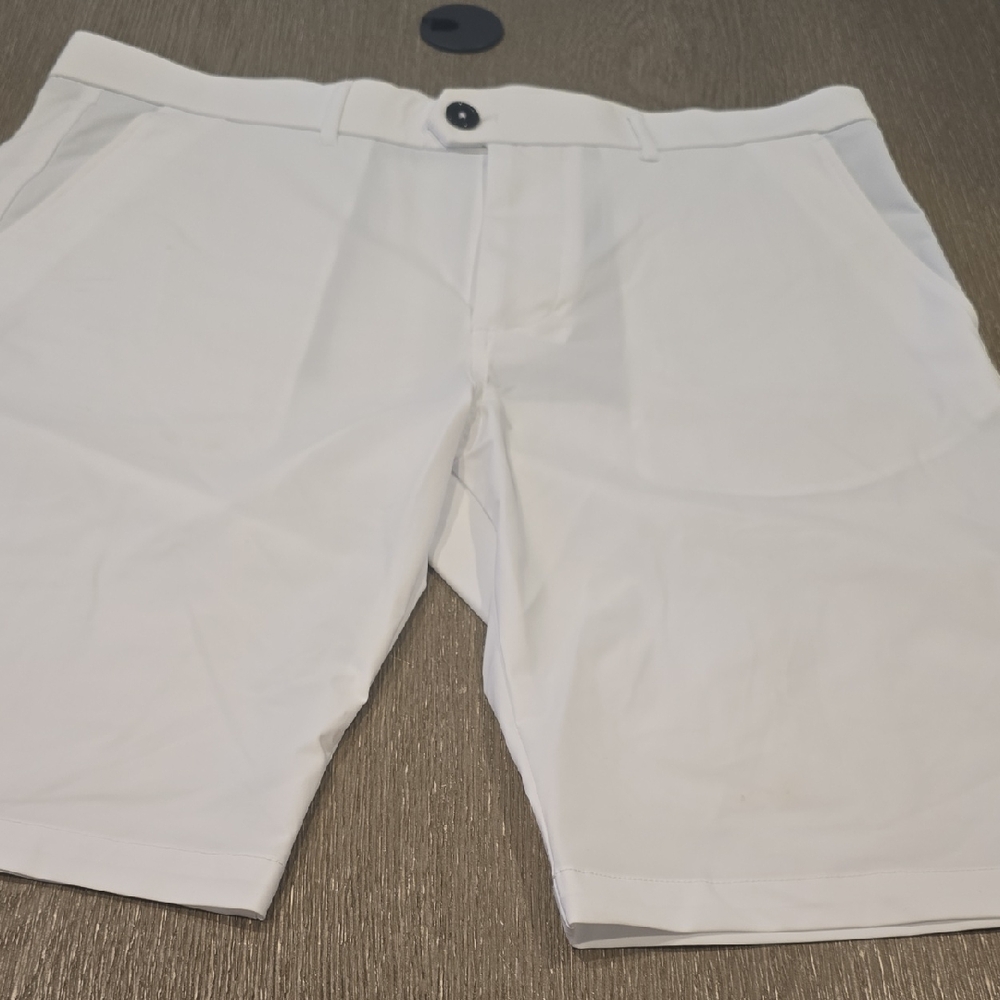 Greyson White Men's Flat Front Shorts
